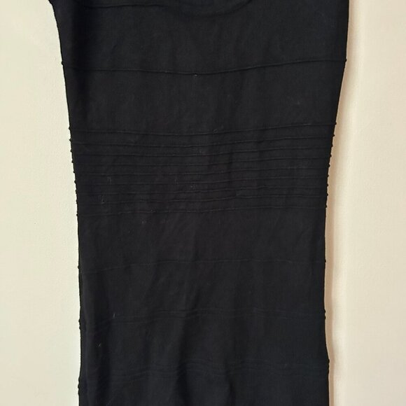 Sweater Project Black Tank Mini Sleeveless Dress Women’s Size Medium - Picture 2 of 5